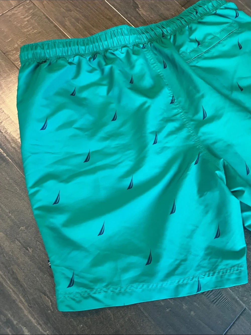 Nautica Swim Trunks with Sailboat Motif